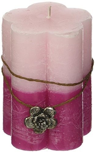 Candele D'Aurora Świeczki firmy Aurora janet świeca w kształcie kwiatów, wosku, różowa, 7.5 x 7.5 x 10.2 cm 933