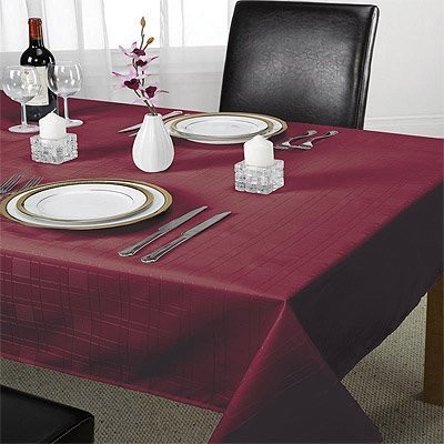 Emma Barclay Emma Bar Clay obrus w kratkę  czerwone wino  132 x 177 cm 12397217