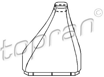 TOPRAN Mieszek ochronny dźwigni zmiany biegów TOPRAN 206 937