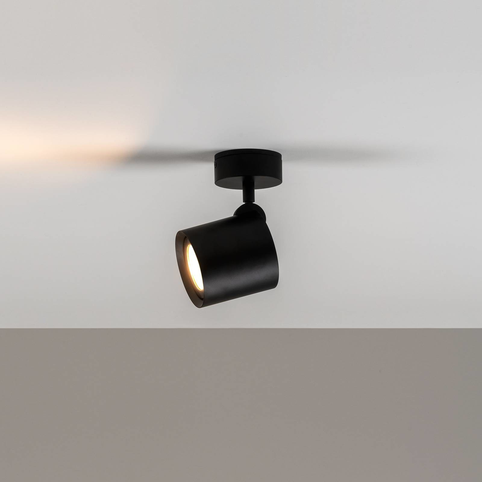 Milan Iluminación Kronn lampa sufitowa 1-pkt. 16,6cm czarna