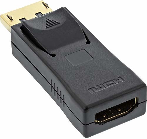 InLine 17198J adapter DisplayPort, wtyczka DisplayPort do gniazda HDMI, 4K2K, z audio, czarny 4043718234257