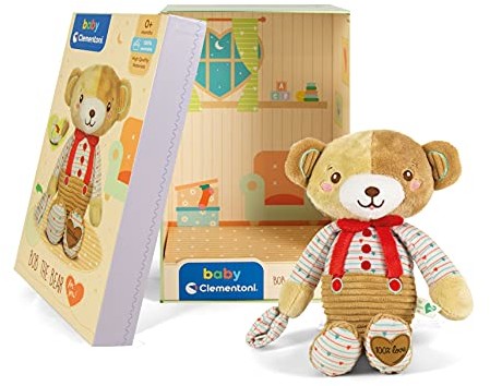 Clementoni Baby Baby 17418 pluszowy miś Baby, wielokolorowy S.p.A 17418) 17418