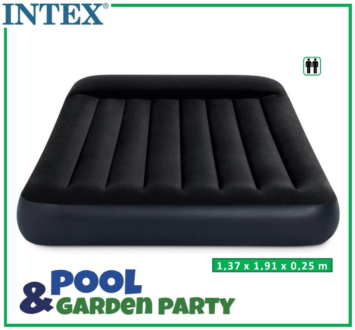 Intex Materac dmuchany welurowy 137x191 cm 64142 64142