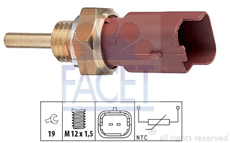 FACET Czujnik, temperatura płynu chłodzącego 7.3326