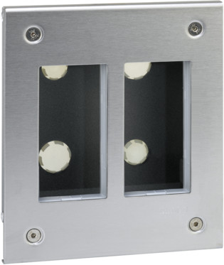 SCHNEIDER Obudowa-podtynkowa-S500-METAL-2-modułowa-4x-K45-kompletna 51000112-036