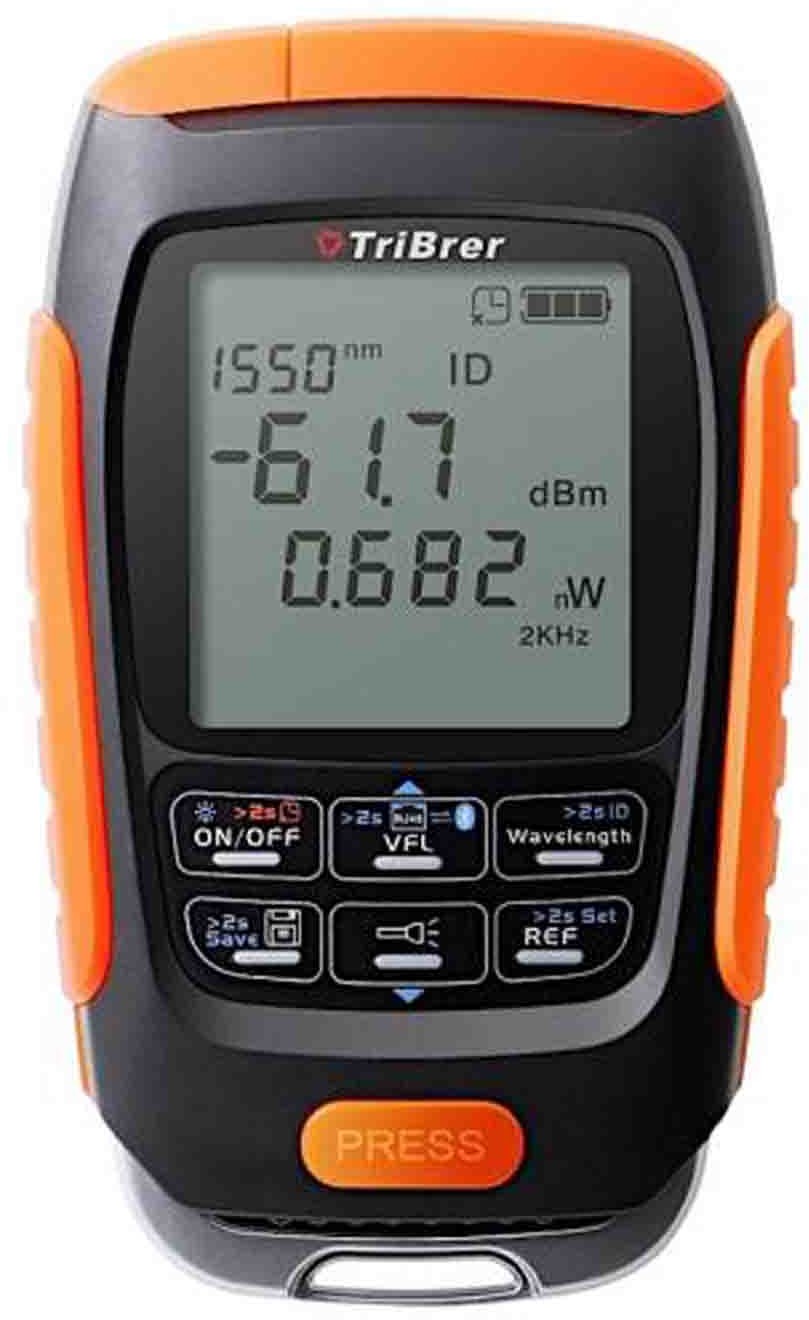 TriBrer Miernik mocy optycznej 50dBm ~ +26dBm lokalizator uszkodzeń 20mW APM58NC-V20) APM58NC-V20