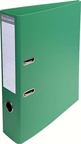 Exacompta 53740e folderów (PCW, 2 pierścienie grzbiet, 70 MM, DIN A4), zielony 53743E