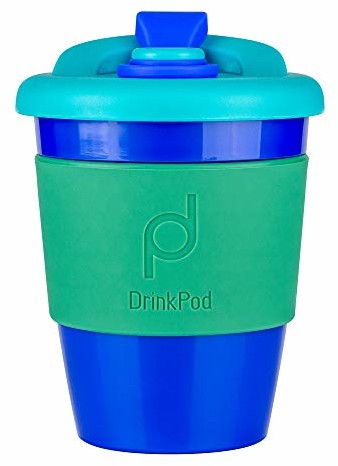 Pioneer DrinkPod wielokrotnego użytku nie zawiera BPA 340 ml 12 oz kubek Ocean, niebieski