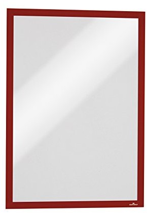 Durable Duraframe Magnetic 486803 rama magnetyczna, format A3, w opakowaniu 5 sztuk, czerwona 486803
