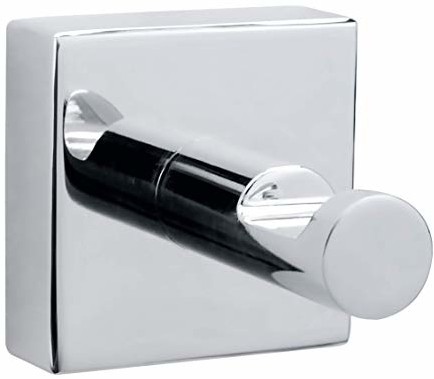 tesa TESA hukk Bad haki (chromowany, roztwór w zestawie, nierdzewny, wysoka siła przytrzymująca (do 5 kg), 39 MM X 39 MM X 52 MM)