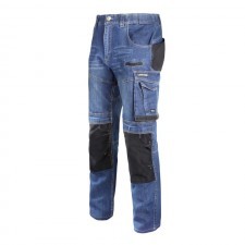 LAHTI PRO Spodnie robocze jeansowe Slim Fit roz S L4051001 LPL4051001