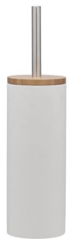 Sealskin Zestaw szczotek do WC  361910510 Grace Polyresin akcesoria do kąpieli, plastik, 10 x 10 x 39 cm, biały 361910510