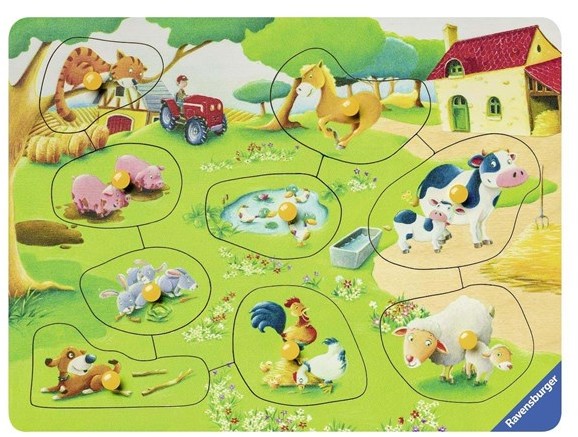 Ravensburger My First Wooden Puzzle - Small Farm 9st. Drewniany 36837