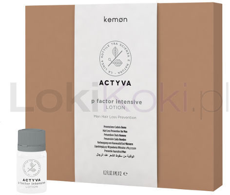 Kemon ACTYVA P Factor Intensive Lotion Uomo kuracja przeciw wypadaniu włosów dla mężczyzn 12 x 6 ml KAA4008