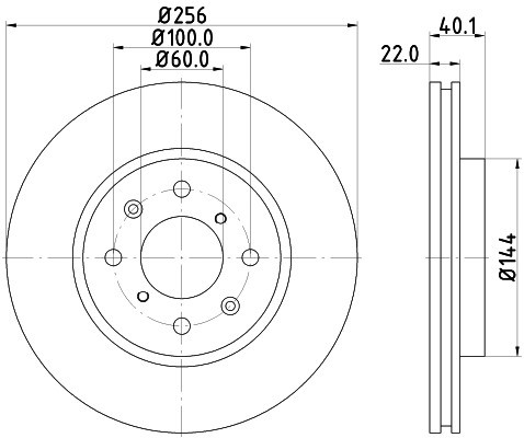 HELLA PAGID Tarcza hamulcowa PAGID 8DD355117-371