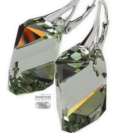 Swarovski kolczyki SREBRO kolory CUBIC 22MM