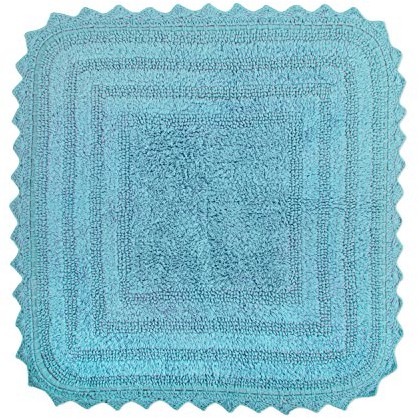 DII oceanique można prać w pralce, 100% tkany bawełna okrągły dywanik łazienkowy miękkie i chłonne, blisko Vanity, wannie lub pod prysznic, 71,1 cm Dia, Mauve CAMZ37159