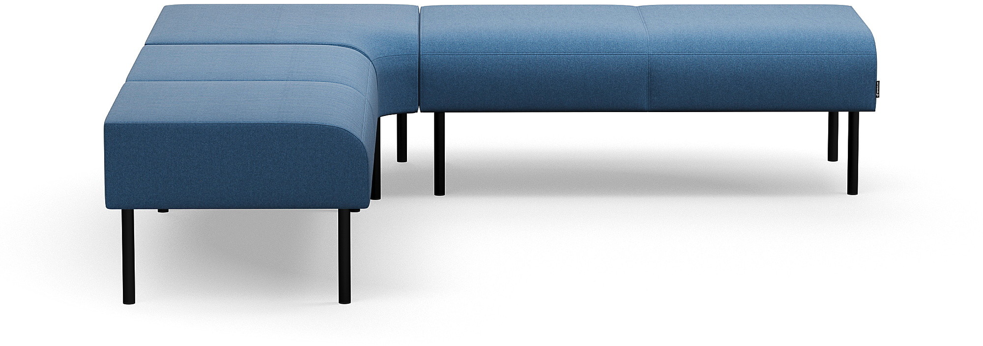 AJ Produkty Ławka narożna VARIETY, do wewnątrz, tkanina Pod CS, niebieski