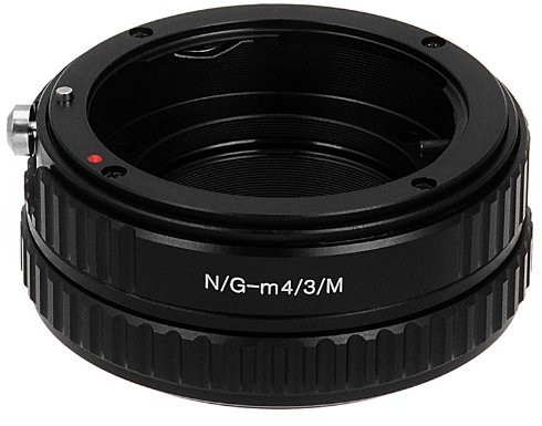 Nikon Fotodiox Pro Lens Mount Adapter, Nikkor (including G & D-Type) Mount Lens to Micro 4/3 (MFT) Mirrorless Digital Cameras with Macro Focusing HELICOID Panasonic Lumix, Olympus Pen, OM-D, etc NikG-MFT-Ma