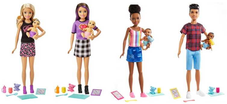 Mattel Opiekunka z Bobasem I Akcesoriami Barbie Mettel Grp10