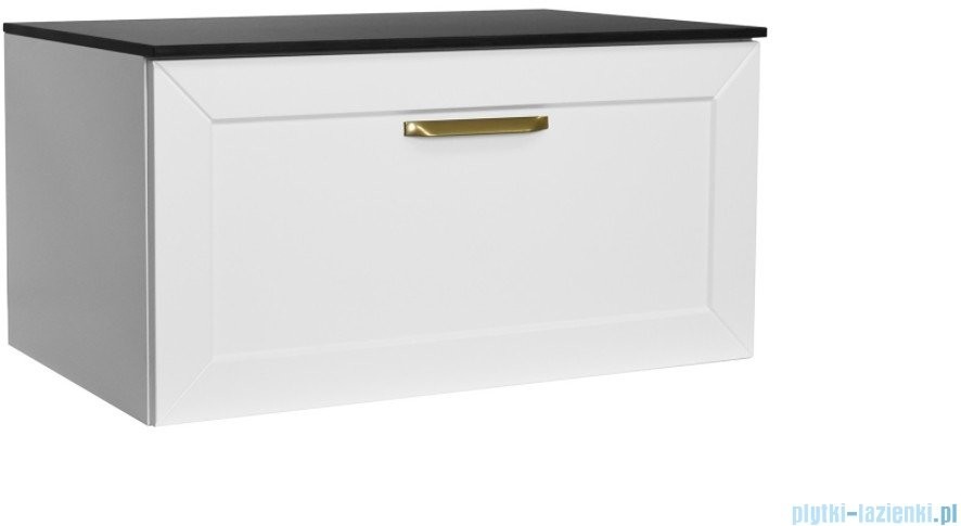 Besco Besco Dexa szafka podumywalkowa 60x50x40cm biała uchwyt złoty SUD-654-BZ |
