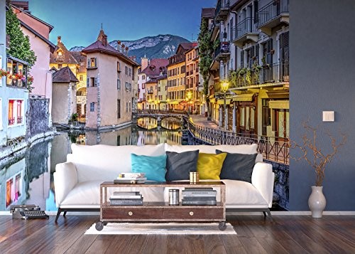 AG Design ftnxxl2438 annecy Francja, fototapeta z włókniny, 4 części, 360 x 270 cm Multicolor FTNXXL2438
