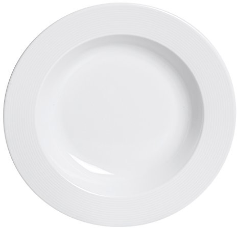 Excelsa Wing talerz do zupy, porcelana, biała, 22.5 x 22.5 x 4 cm 49013