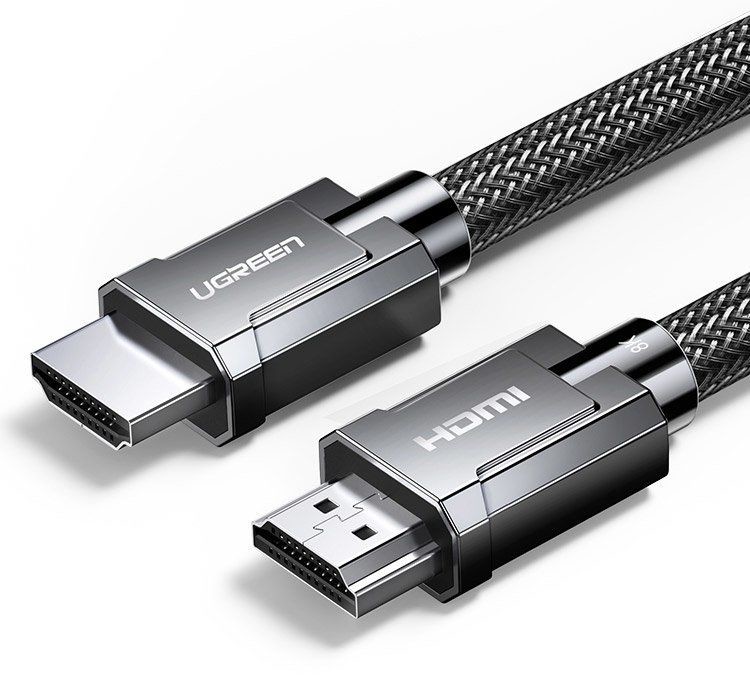 Ugreen Ugreen kabel przewód HDMI 2.1 8K 60 Hz / 4K 120 Hz 3D 48 Gbps HDR VRR QMS ALLM eARC QFT 1,5 m szary (HD135 70320) - 1,5 1 5 HD135 70320