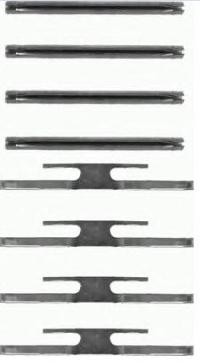 BREMBO Zestaw akcesoriów, klocki hamulcowe A 02 293