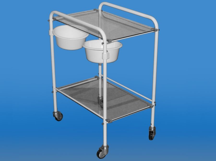 Corrado Polska CRM-SZ stolik-wózek zabiegowy z misami SZ MISKA