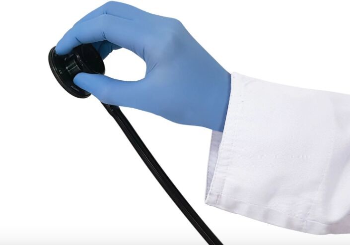 Zarys Nitrylowe rękawice diagnostyczne - jednorazowe rękawiczki ochronne - bezpudrowe (easyCARE nitrile)