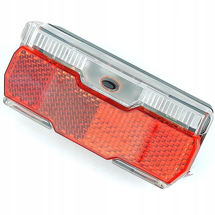 Lampa rowerowa tył na bagażnik baterię regulowana