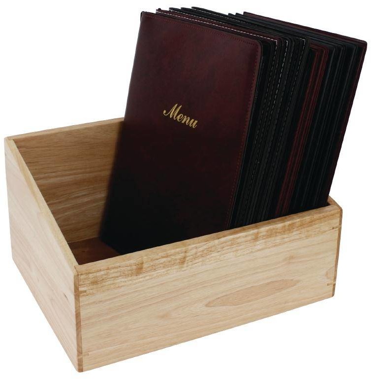 Olympia Drewniane pudełko na karty menu A4 | 320x260x(H)180mm 255