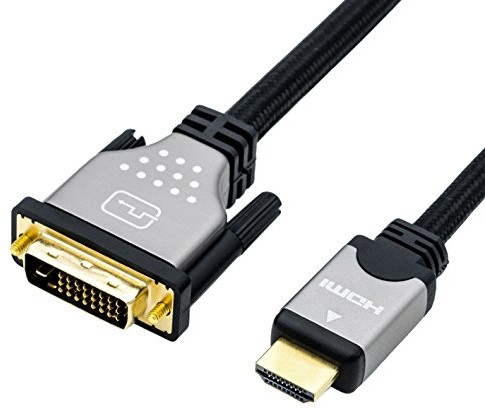 Rotronic onic kabel do monitora DVI - HDMI, ST-ST, Dual Link, czarny/srebrny, 1,5 m 11.04.5876