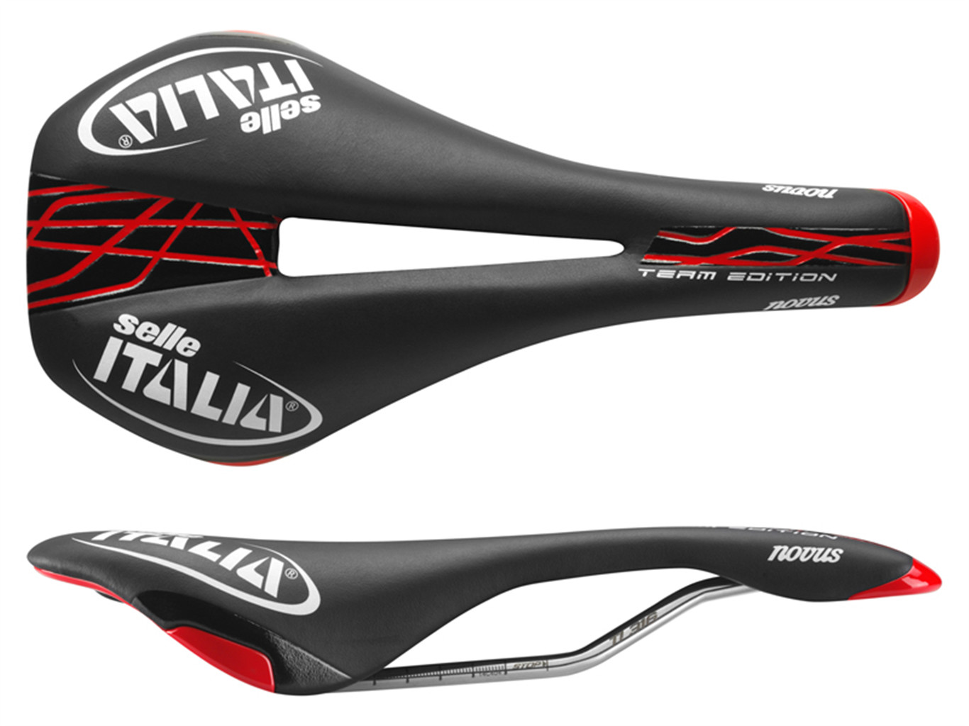 Selle Siodełko ITALIA Novus Team Edition Flow czarny / Płeć: damskie męskie 080A501IKA001