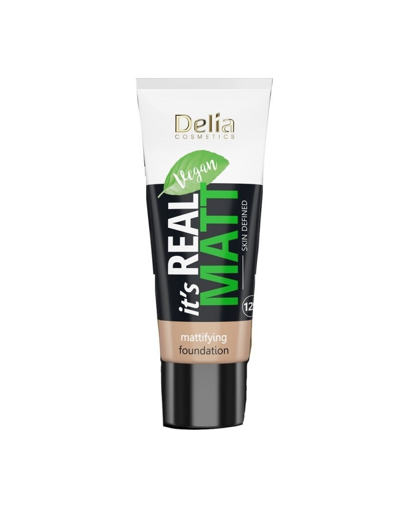 DELIA Cosmetics It`s Real Matt Podkład matujący odżywczo-nawilżający nr 101 Porcelain 30ml 123012