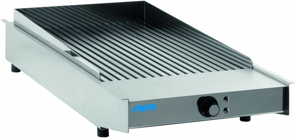 Saro Płyta grillowa WOW GRILL 400 | ryflowana | 370x470mm| 4500W | 400V | 415x700x(H)150mm 444-1005