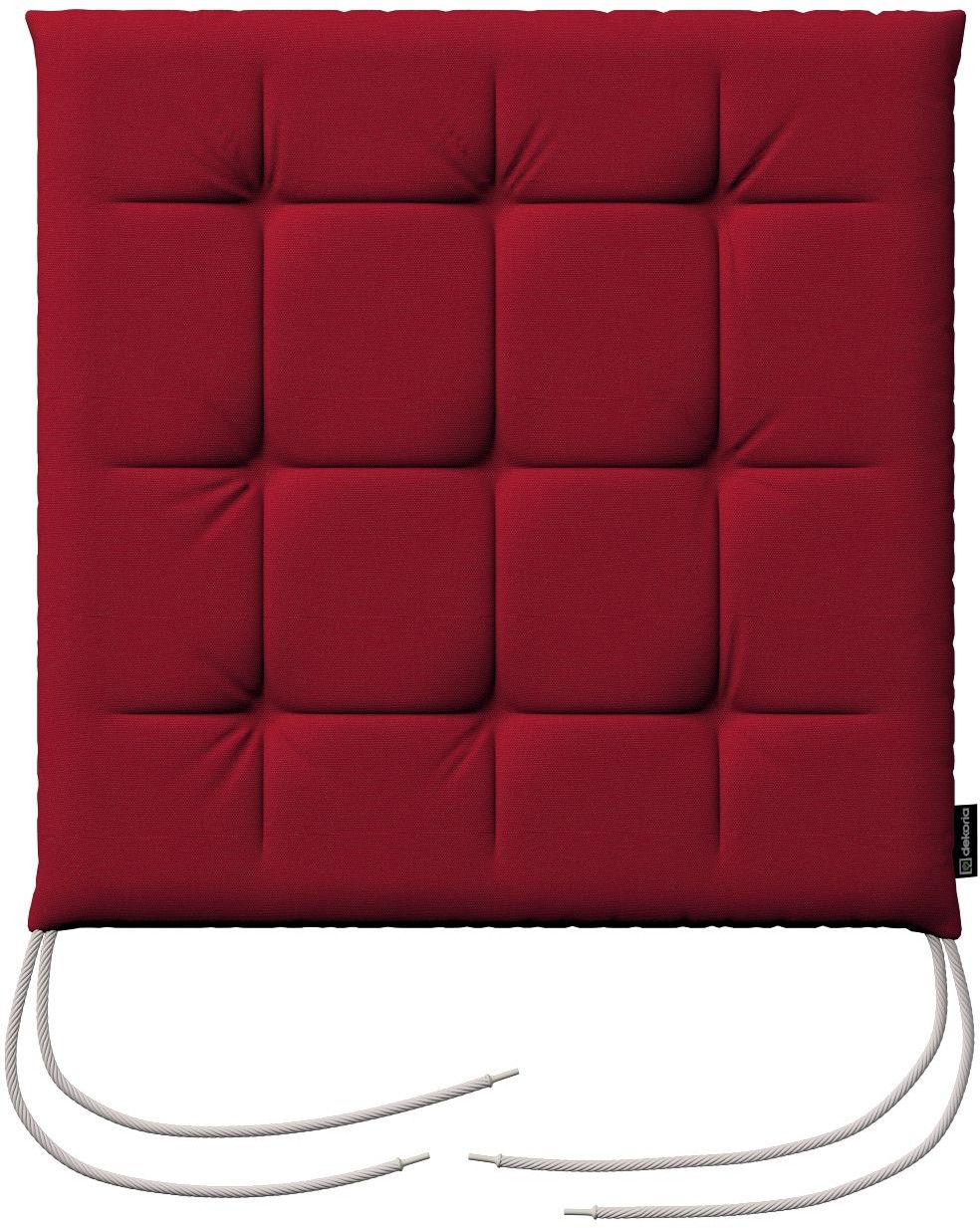 Dekoria Siedzisko Karol na krzesło czerwony 40 × 40 × 3,5 cm Etna 200-705-60
