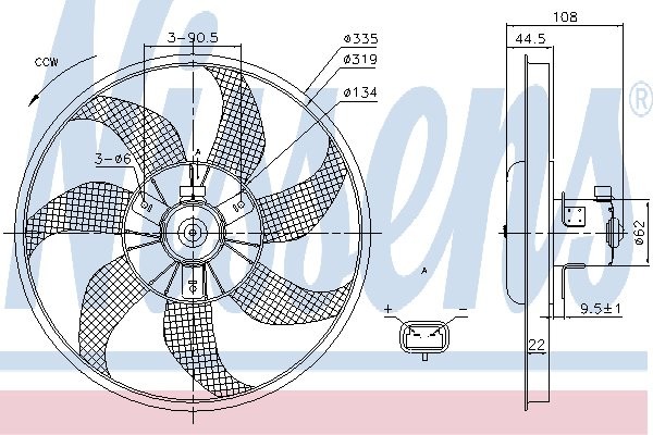 Zdjęcia - Pozostałe do motocykli Nissens Wentylator  85781 