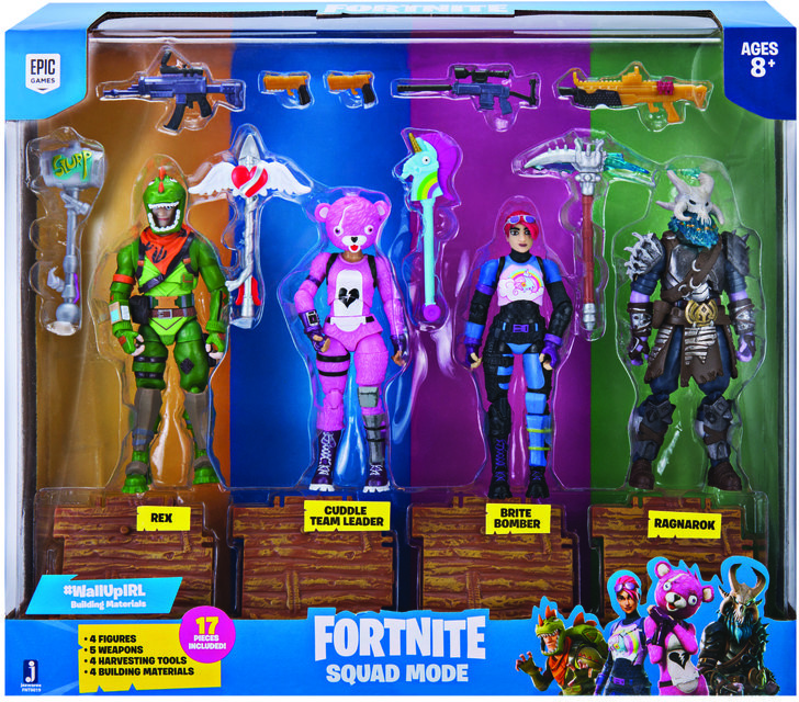 Fortnite Fortnite, figurki Squad Mode, 4 pak