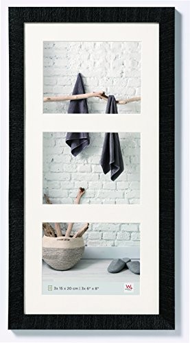 Walther Design Home drewniana rama, czarny, 3x 15 x 20 cm HO352B