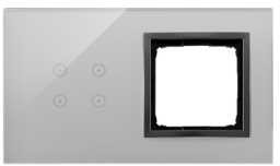 Simon Panel dotykowy Simon 54 Touch DSTR240/72 2 moduły 4 pola dotykowe otwór na osprzęt Simon 54 burzowa chmura DSTR240/72