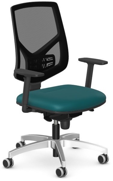 Intarseating Krzesło gabinetowe BERMEN podstawa aluminiowa KA-BREMEN-AM-101-01