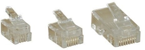 InLine Wtyk modułowy  6p4 °C RJ11 płaski przewód do zaciskania na  10er Pack, 10 szt. 73014