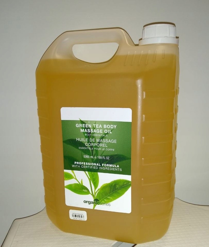 Organic Oliwka do masażu ciała Zielona Herbata 5L