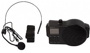 HQ POWER Wzmacniacz głosu - PRZENOŚNY SYSTEM DO PRZEMÓWIEŃ PUBLICZNYCH z portem USB/SD i radiem FM HQPA10002