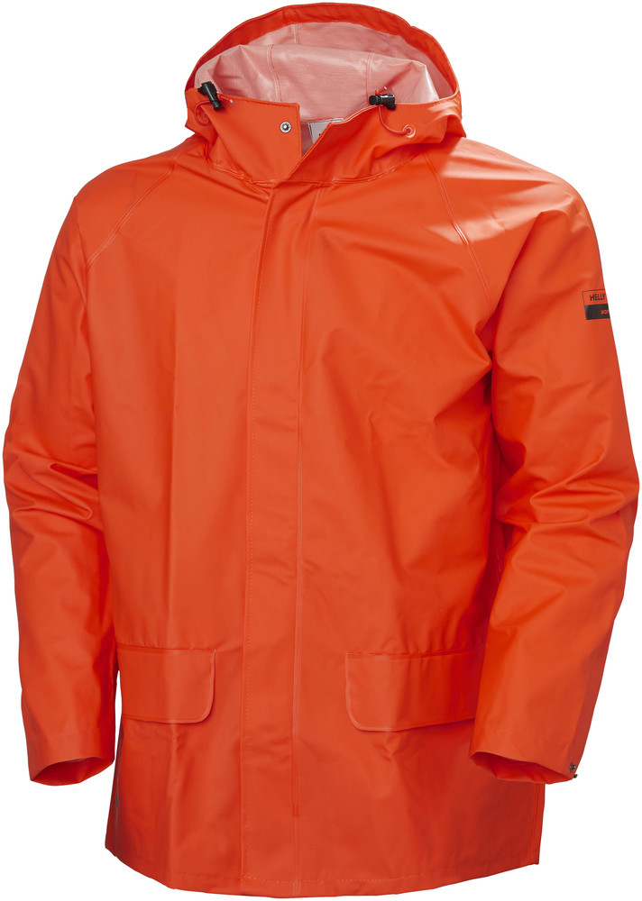 Helly Hansen Workwear Męska kurtka przeciwdeszczowa Mandal jacket pomarańczowa, rozmiar 3XL HH-70129_290-3XL