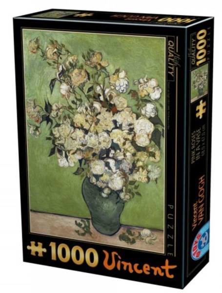 D-Toys Puzzle 1000 Van Gogh, Różowe róże