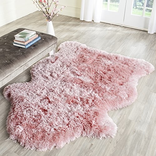 Safavieh sg270p-4S tegan Shag, poliester, różowa, 121 x 182 x 7.62 cm SG270P-4S