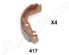 JAPANPARTS Zestaw szczęk hamulcowych GF-417AF